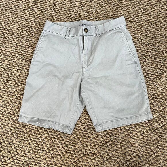 Men’s Shorts Lot of 2 Size 29 Old Navy Gray Black Slim Flex Cotton Stretch - Picture 2 of 10